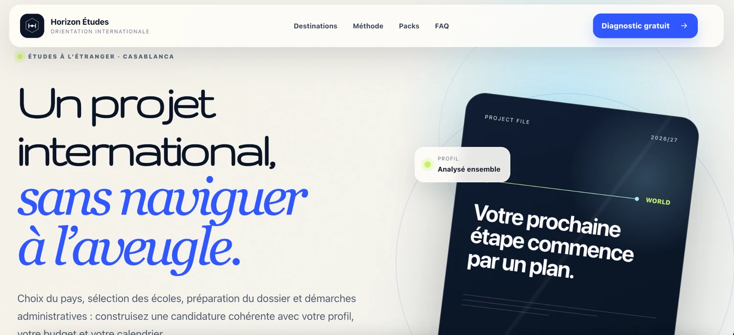 Version ordinateur — Études à l’étranger