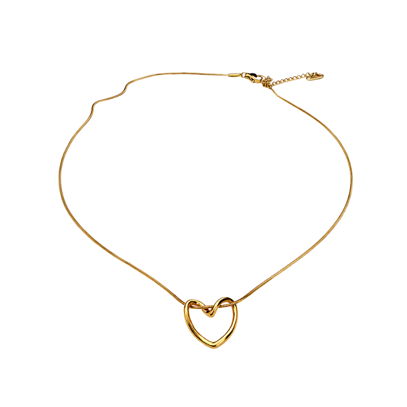 Attache Collier cœur – Gold