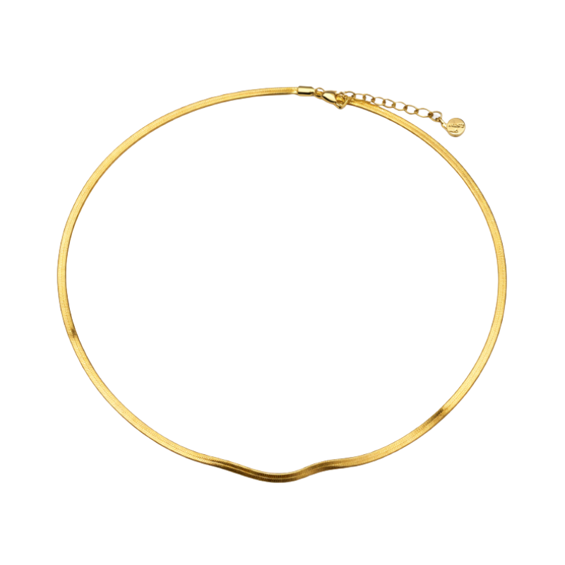 Ligne Collier plat – Gold .