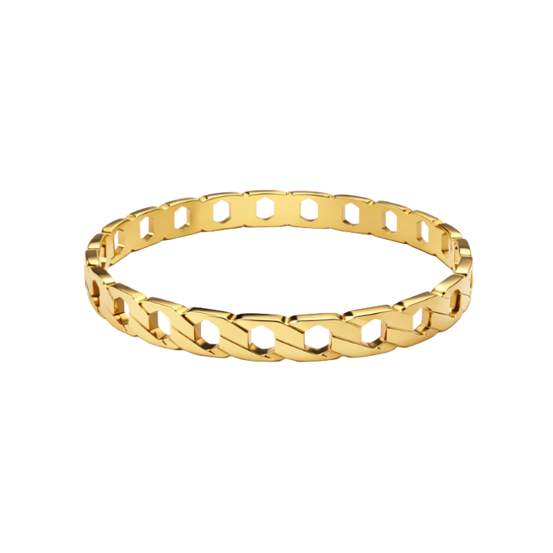 Présence Bracelet chaîne ajourée – Gold .